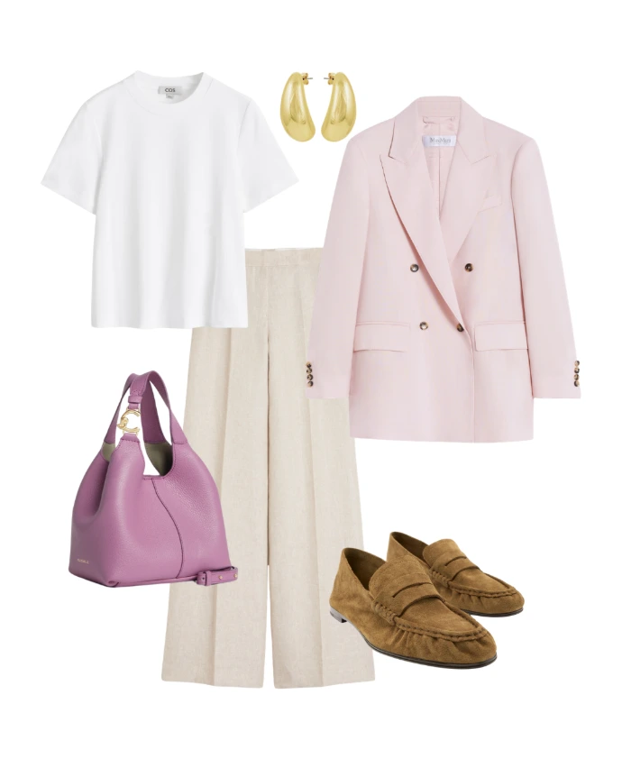 spring-outfits-pink-brown-tshirt-mokasins