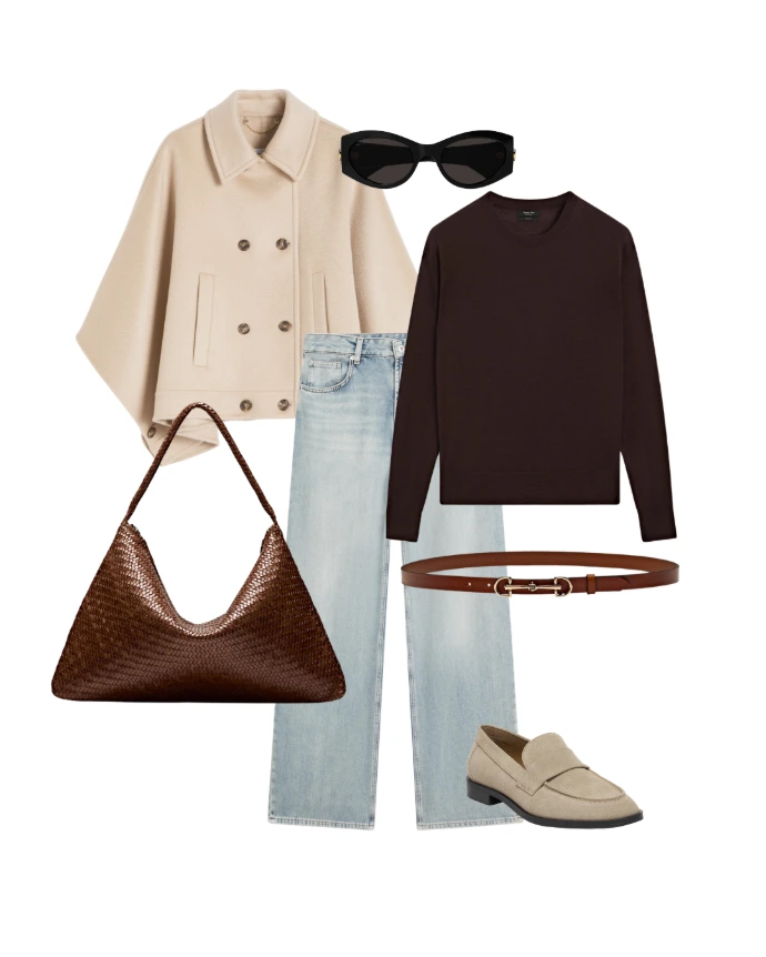 spring-outfits-brown-beige-jeans